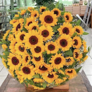 Handmade sunflower bouquet
