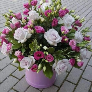 Lavender Blush Hatbox Bouquet