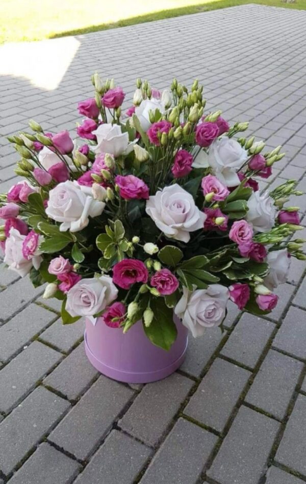 Lavender Blush Hatbox Bouquet