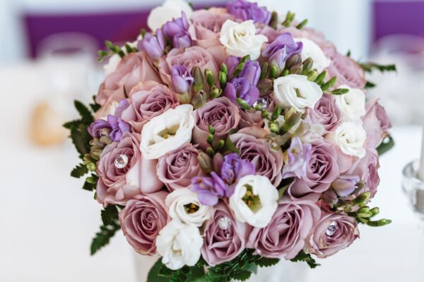 Blush Elegance Rose & Freesia Bouquet